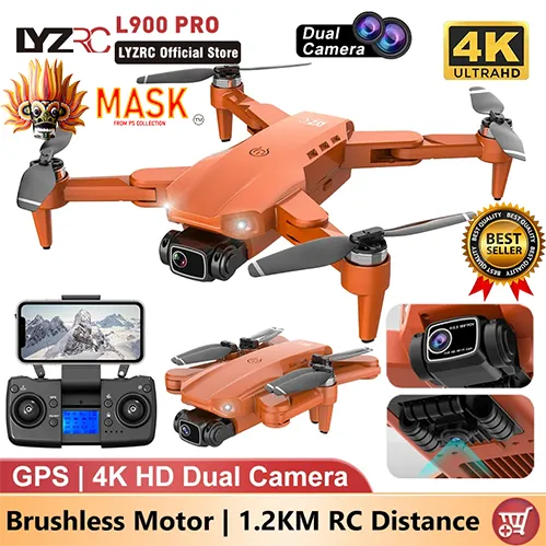 LYZRC%20L900%20PRO%20SE%20GPS%20Drone%204K%20Professional%20HD%20Dual%20Camera%205G%20WIFI%20Brushless%20Motor%20FPV%20Quadcopter%20Foldable%20Aerial%20Photography%20Drone%20-%20Image%202