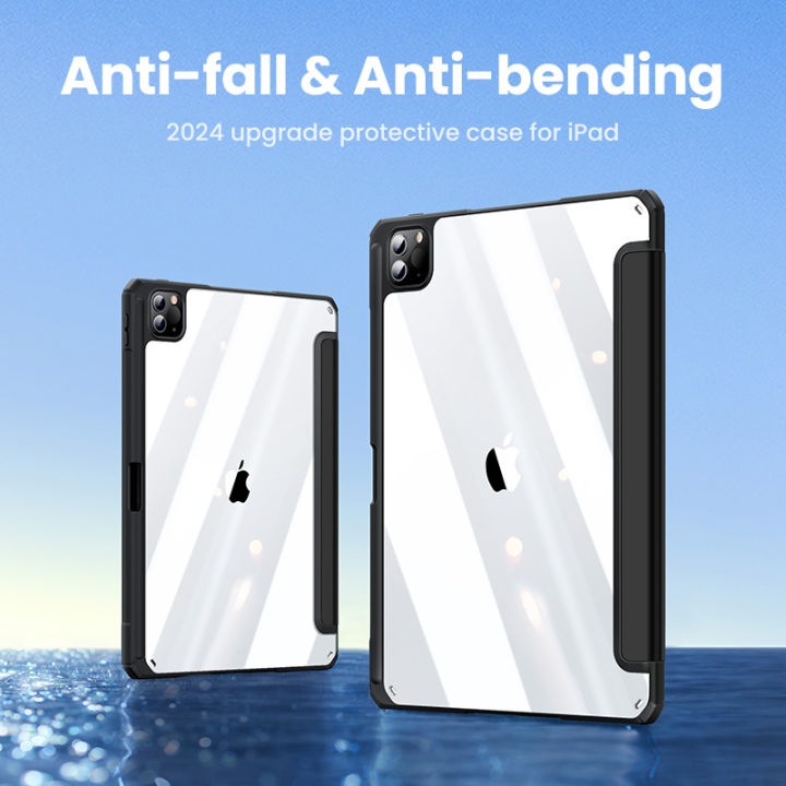 UGREEN%20Apple%20iPad%20Pro%2013%2011%20inch%202024%20Crystal%20Clear%20Series%20Tablet%20Protective%20Case%20for%20iPad%20Air%2013%202024%20Case%20Smart%20Cover%20%20with%20Clasp%20Pencil%20Holder%20Cover%20Built-in%20Pen%20Slot%20Anti-Fall%20Case%20-%20Image%202