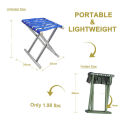 Folding Steel Frame Camping Stool Folding Camping Stool Portable Lightweight Fishing Chair for Camping Fishing Hiking Gardening and Beach. 