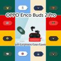 Original For OPPO Enco Buds 2 Pro Solid color cartoon Silicone Earphone Case Cover. 