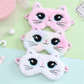 Cute design Cute eye Adjustable strap Soft plush Sleeping aid Plush sleep Travel-friendly Big-eyed eye patch for Travel and airplane use Sleepovers and camping Children's sleep aid Relaxation and. 