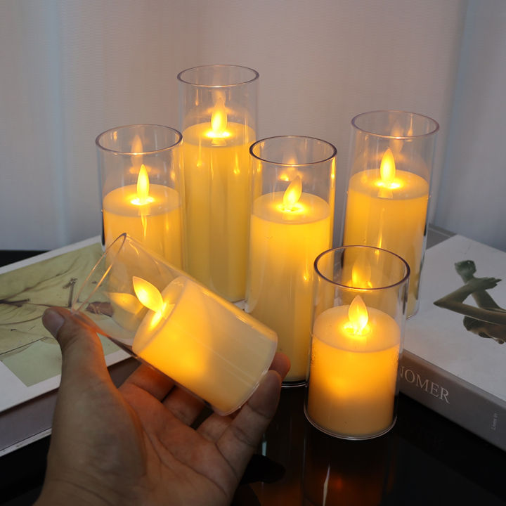 Led%20Flameless%20Electric%20Candles%20Lamp%20Acrylic%20Glass%20Battery%20Flickering%20Fake%20Tealight%20Candle%20Bulk%20for%20Wedding%20-%20Image%204