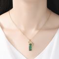 【ALLGOOD】Fashion Panther Inlaid Green Crystal Pendant Necklace Exquisite Women's Necklace Party Jewelry Accessories Personalized Gifts. 