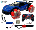 Side Shifted 360 degree rotation Rechargeable 2.4 Ghz 4WD Drive 1:16 scale RC Car. 