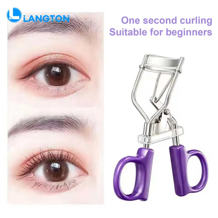 Langton Comfo ble Eyelash Curler Sun Flower Eyelash Curler Ergonomic Design for Precise Curl Control Fits Most Eye Shapes Po ble Stylish