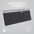 Logitech K580 Slim Multi-Device Wireless Keyboard for Chrome OS - Bluetooth/USB Receiver, Easy Switch, 24 Month Battery, Desktop, Tablet, Smartphone Gaming , Laptop. 