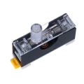 DIN Rail Type Fuse Holder with Fuse Box Cover Base Single Guide With Indicator Light-FS101-10A. 
