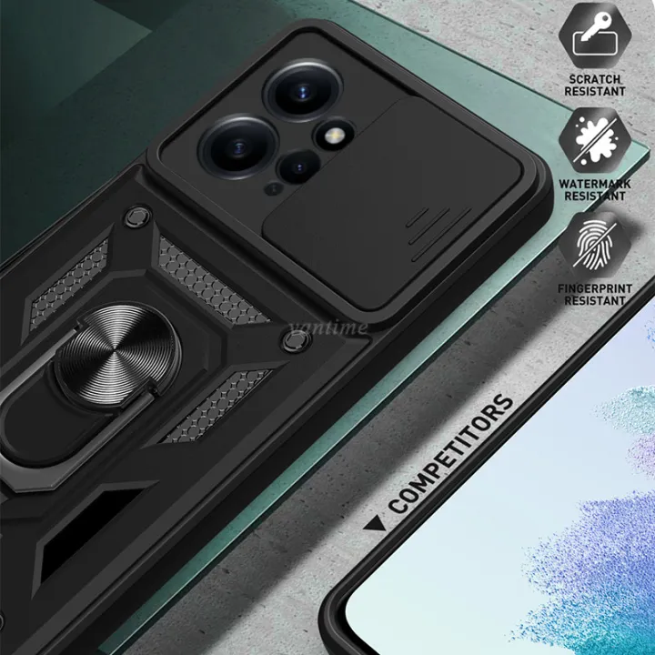 Vantime%20for%20Xiaomi%20Redmi%20Note%2012%204G%20Case%20Hard%20Sliding%20Lens%20Protect%20Stand%20Holder%20Back%20Cover%20-%20Image%204
