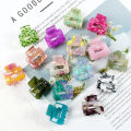 Acetate Mini Square Hollow Hairpin Crab Claw Clip Women's Hair Clips Girls Barrettes Bath Bundle Hair Accessories BNJGF. 