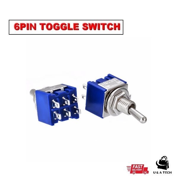 Toggle Switch 6 Pin / DPDT Toggle Switch 6 PIN 2 Ways ON-ON | Daraz.lk