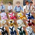 1 Pcs Elastic Suspenders with Tie New Fashion Suspenders Children Boys Girls with Bow Tie Adjustable Straps Accessories for Kids. 