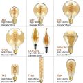 Retro LED Spiral Filament Light Bulb E14 E27 Vintage LED Bulb 220V 4W C35 A60 T45 ST64 G80 G95 G125 Led Lighting Edison Lamp. 