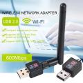 600Mbps Dual Band 2.4/5Ghz Wireless USB WiFi Adapter. 