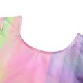 Gymnastics Leotards for Girls Gradient Color Dance Long Sleeve Athletic Ballet Dancewear Bodysuits Kids 5-14 Years. 