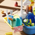 KOKKO Kids Play Sink With Running Water Kitchen Sink Dishwasher Toys With Electric Faucet Fishing Toys For Boys Girls. 