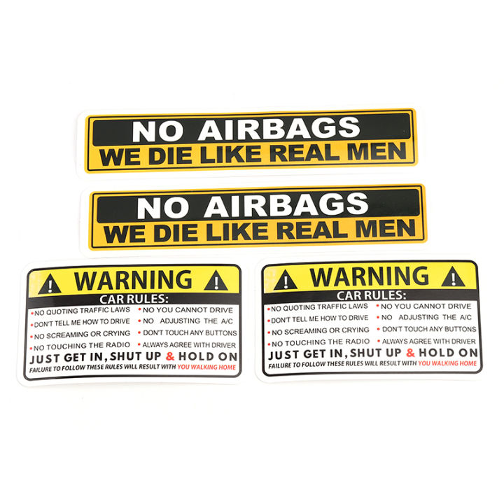 1%20Pcs%20Decal%20Safety%20Warning%20Rules%20Decal%20PVC%20Car%20Stickers%20Auto%20NO%20AIRBAGS%20WE%20DIE%20LIKE%20REAL%20MEN%20for%20Car%20Audi%20Honda%20Toyota%20KIA%20-%20Image%206