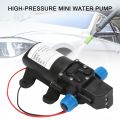 Black DC 12V 60W high-pressure mini membrane water pump automatic shutdown 5L / min. 