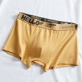 Fashion Nova Ready Stock Mens Underwear Cotton Trend Hello Breathable Spender Lelaki Large Size Boxer Briefs for Men. 