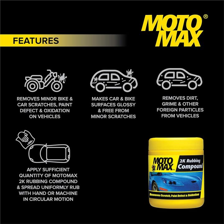 MOTOMAX%202K%20Rubbing%20Compound%20200g%20%7C%20Removes%20Scratches,%20Paint%20defect%20and%20Oxidation%20from%20Cars,%20Bike,%20Motorbikes%20%7C%20Scratch%20Remover%20for%20Complete%20Auto%20Care%20NUZ%20-%20Image%205