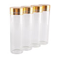 5pcs 50ml 30*100mm Spice Jars Glass Bottle With Golden Caps Glass Vessels Potion Bottles Perfume Bottle For Wedding Favors. 