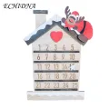 Xmas Advent Calendar Christmas Advent Calendar House 25 Days Countdown Wall Art Decoration Smooth Edge Burr-free Perfect for Southeast Asian Buyers Christmas Ornament. 