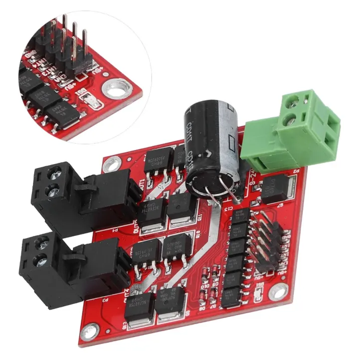 Electronic Component 7A/160W DC Motor Driver Module 2‑Channel 6.5V-27V ...