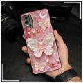Full wrap TPU Phone Case For Nokia C32 Oil Painting flower Protective Cartoon Fashion Design Phone Pouch Anti-knock Cute. 
