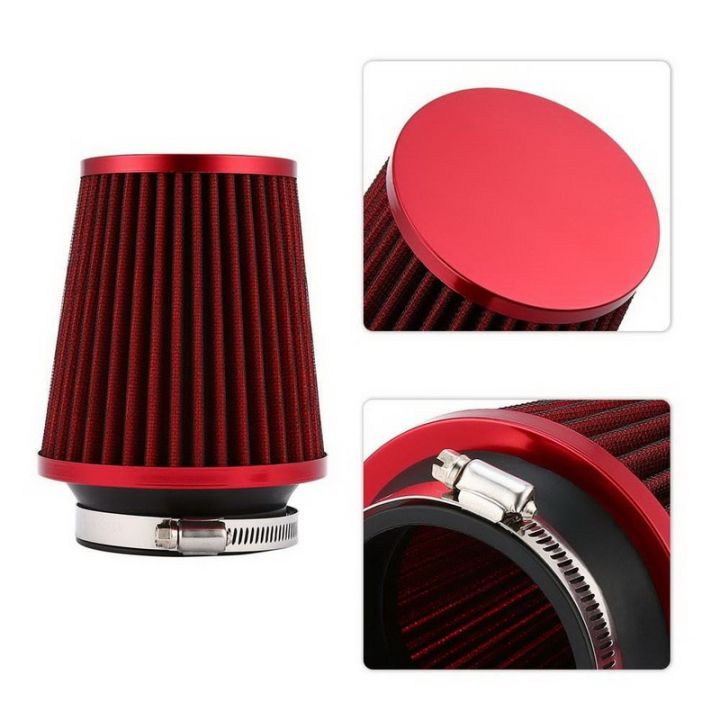%E3%80%90Red%E3%80%91%20Universal%20Car%20Air%20Filter%2076mm%203%20Inch%20H:90mm%20High%20Car%20Cold%20Air%20Filter%20Aluminum%20Non-woven%20Fabric%20Rustproof%20-%20Image%204