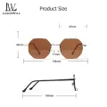 LouisWill Women Sunglasses Fashion Sunglasses Eyes Protection Sunglasses Ladies Sunglasses Irregular Polygons Glasses Female Eyewear Light Transmission Sun Glasses for Women. 