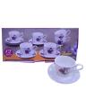 Cup and Saucer Set European Style Coffee Cup Set Tea Cup Saucer Set- 12 Pcs. 