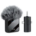 Lavalier Microphone with Live Monitoring/Audience Avoidance, Reverb Mute Noise Cancelling Mini Bluetooth Clip-On Microphone for iPhone iPad Mobile Phones. 