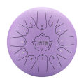 Hluru D Major 12" 13 Note Steel Tongue Drum Lotus Drum Handpan Tank Drum Musical Instrument-Cyan. 