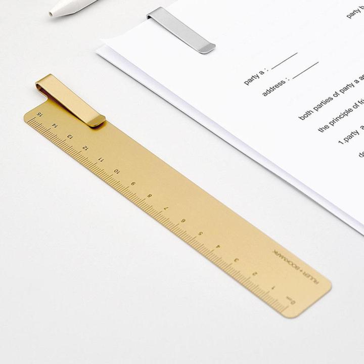 NYT Original Xiaomi Youpin Ruma  Metal Bookmark Ruler Multifunctional Portable Straight Ruler For School Office