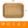 100PCS Air Fryer Liners Rectangle, Air Fryer Liners for Ninja DZ201 DZ401, Air Fryer Baking Paper for Ninja Foodi Dual. 