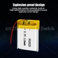 302025 3.7v 100mAh Li-ion Li-Po Cells Lithium Polymer Rechargeable Battery For Bluetooth GPS MP3 MP4 Recorder. 