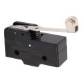 Roller Limit Switch Good Sealing NO+NC 250VAC High Strength Strong Conductivity Large Load Bearing Capacity Hinge Roller Lever Switch for Stamping Machinery. 