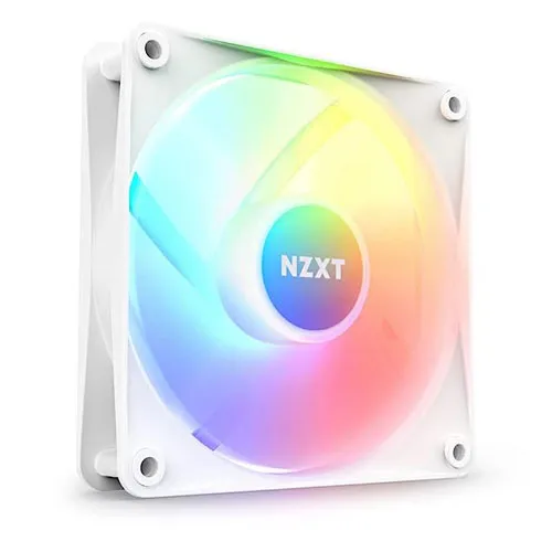 NZXT F120 RGB CORE - 120MM HUB-MOUNTED RGB FAN - SINGLE PACK (WHITE) RF-C12SF-W1