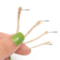 5-15Meter Natural Burlap Hessian Jute Twine Cord Hemp Rope String Gift Packing Strings Christmas Event & Party Supplies. 