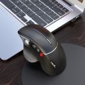 Wireless Vertical Mouse 2.4G Ergonomic Vertical Gaming Mouse 6-Button Design Aluminum Alloy Side Scroll Wheel Anti-Mouse Hand 10m Wireless Reception. 