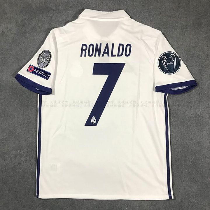 1617 Real Madrid Jersey c Short-Sleeved Soccer Suit Men's Summer Long-Sleeved Team Uniform Customization