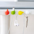 5/10/20Pcs Silicone Thumb Wall Hook Cable Clip Wire Desk Organizer Brush Storage Wall Sticker Gadgets Useful Things For Home Sunlight Mall. 