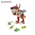 Dinosaur Toy with Movable Joints Interactive Dinosaur Toy Set with Moving Truck Educational Gift for Boys Tyrannosaurus Action Figure Fun Toddler Assembly Kit Perfect Birthday Present Simulation. 