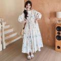 Japanese Style Fresh Cute Youth-Looking Girlish Style Mori Style Design Artistic Small Gentle Jumpsuit Small Dress Summer. 
