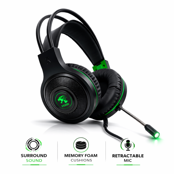 TAIDUN V5000 Pro Gaming Headset