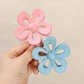 Fashion Hollow Large Flower Shape Plastic Hair Claws Clips Elegant Accessories For Women. 