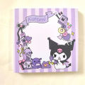 【ZOSR】Colnes Sweetheart Sticky Notes Cute Handbook Notepad High Appearance Kuromi Cinnamon Melody Memo Notes. 