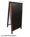 Menu board with dual boards 3x2 feet. 