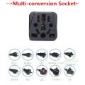 UK Travel Plug Adapter Type G With Fuse Multi-type Conversion Outlet Socket To Singapore Malaysia Power Converter 13A 250V Home Charing Plug 1pcs. 