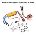 Model aircraft accessories Brushless Motor with 30A Brushless ESC Motor Speed Controller for RC Drone. 