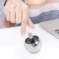 Tippe Top Metal Flip over Top Stainless Steel Spinning Top , Silver. 